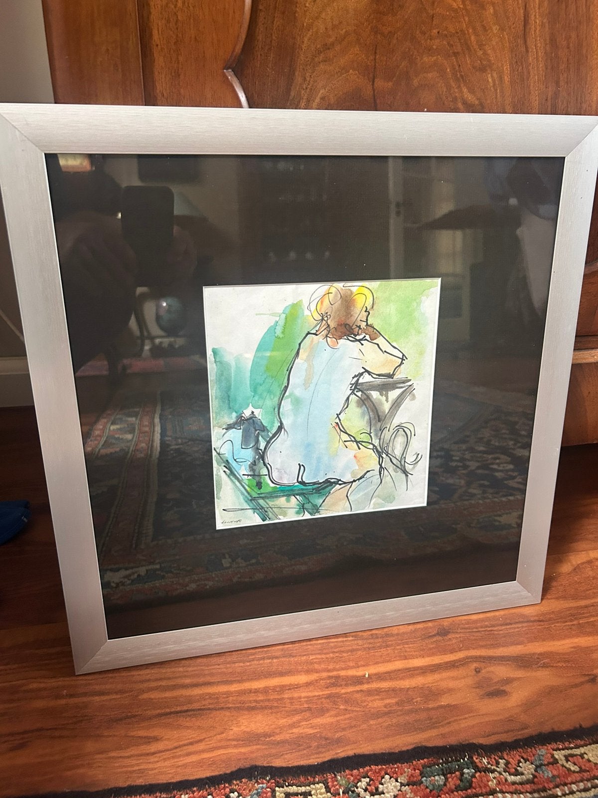 Gesigneerde aquarel Bob te hoope, Ophalen