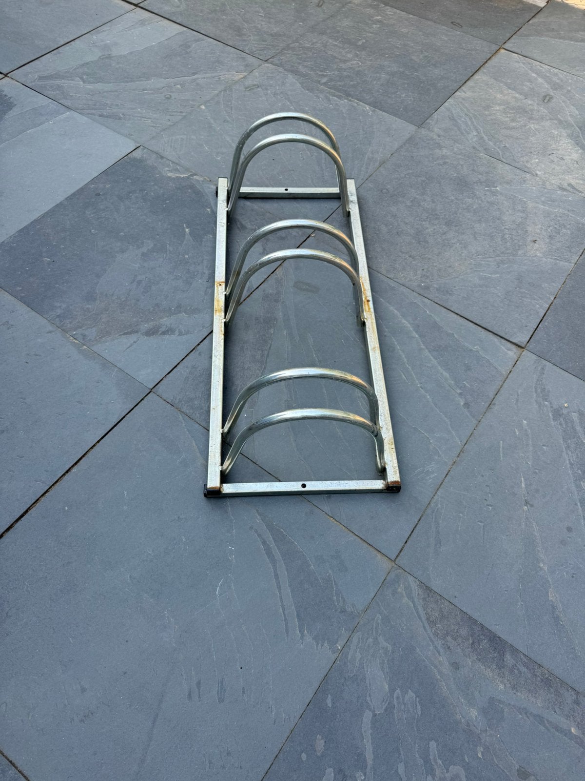 Fietsenrek RVS, 3 fietsen, lengte 89cm, breedte 39cm, Fietsen en Brommers, Fietsaccessoires | Fietsenrekken, Ophalen