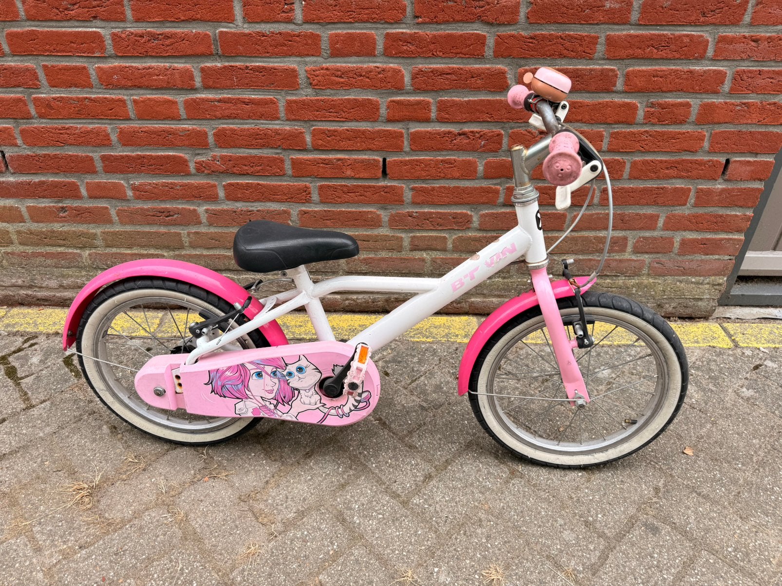 Fiets meisjes, Ophalen, Gebruikt, Velgrem, Handrem