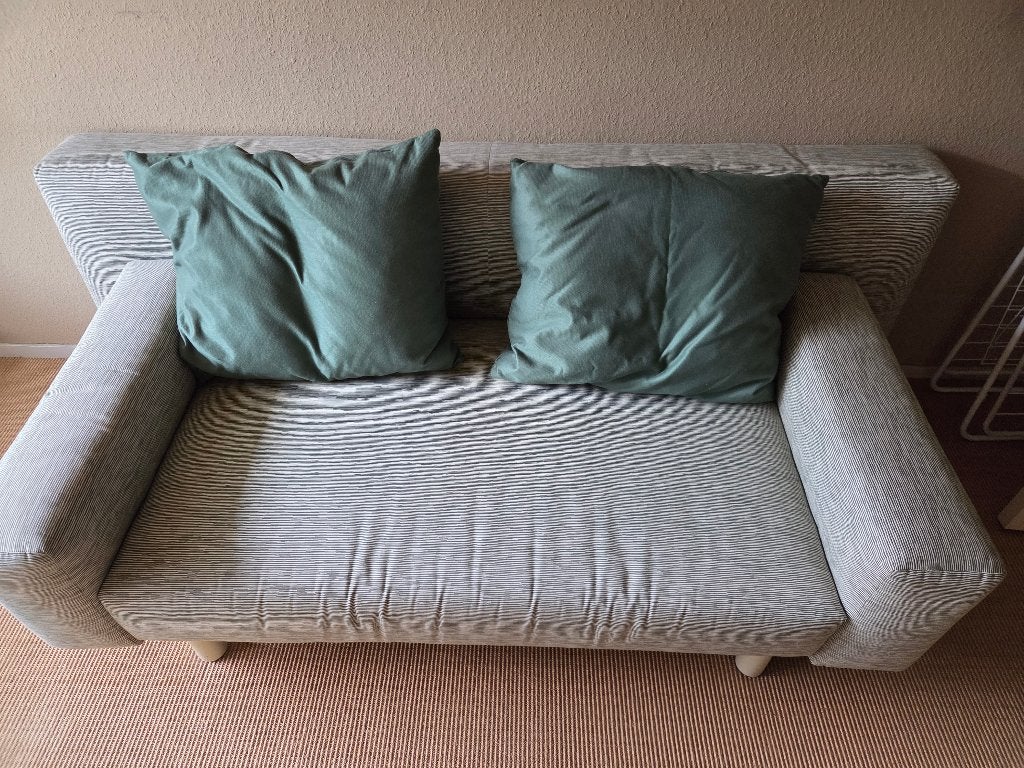 Compacte slaapbank - groen (200cm x 145cm), Ophalen, Gebruikt, Tweepersoons, 140 cm