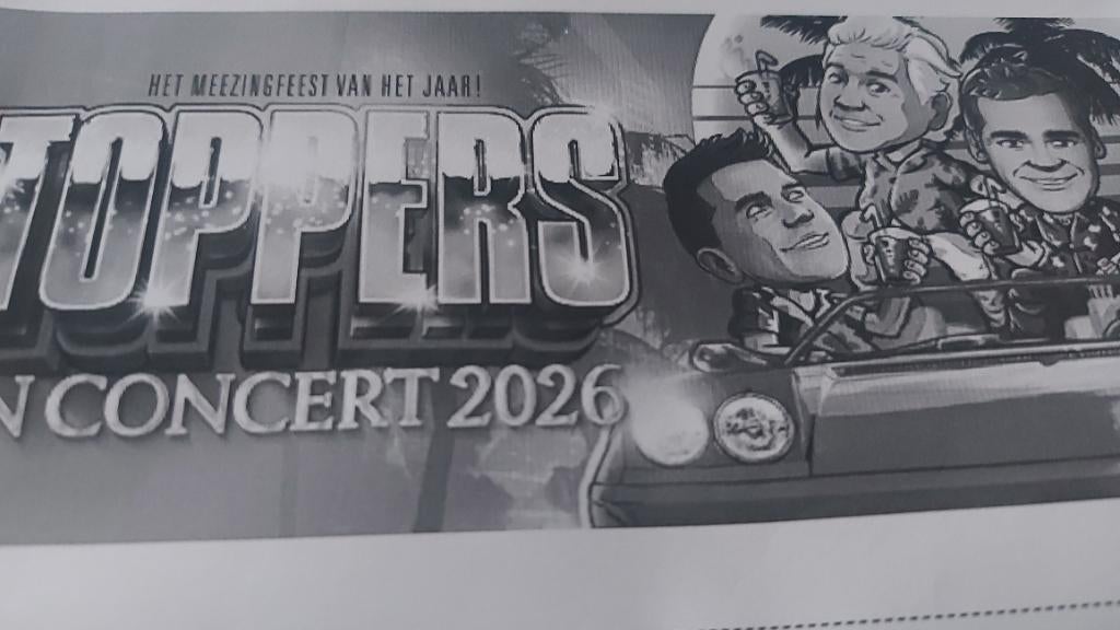 Concert kaarten de toppers 2026 19 juni, Twee personen, Juni