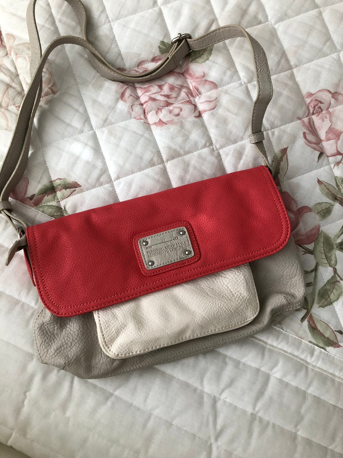 Tas handtas schoudertas leer nieuw Mexx, Verzenden, Nieuw, Beige, Handtas