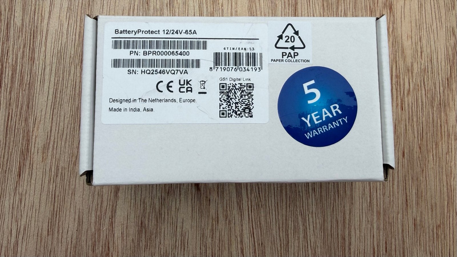 Victron BatteryProtect 12/24V-65A Accubeveiliging, Ophalen of Verzenden, Zo goed als nieuw