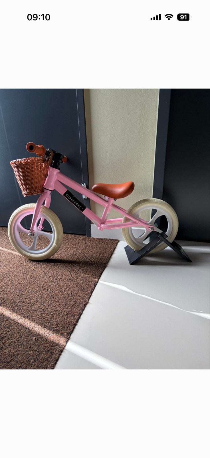 Loopfietsje met standaard en mandje, Ophalen, Zo goed als nieuw, Loopfiets
