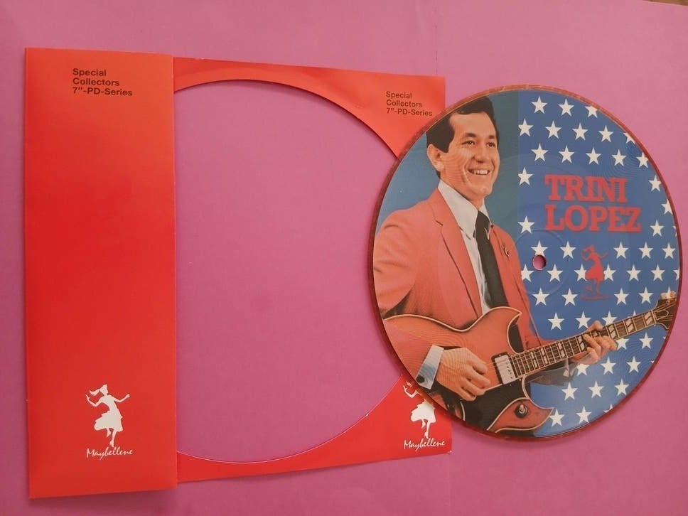 PICTURE VINYL   TRINI LOPEZ  1987, Ophalen of Verzenden, Zo goed als nieuw, Pop