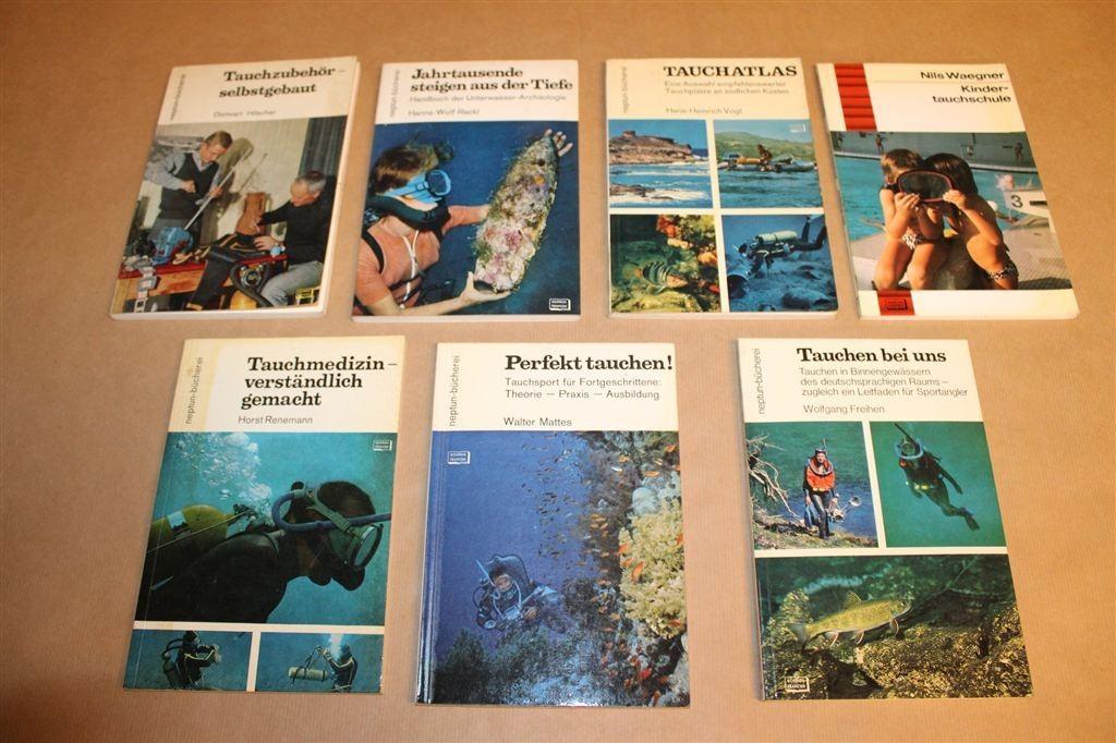 Neptun-Bücherei – 7 Vintage Duikboeken Jaren \'60, Ophalen of Verzenden, Gelezen, Overige onderwerpen