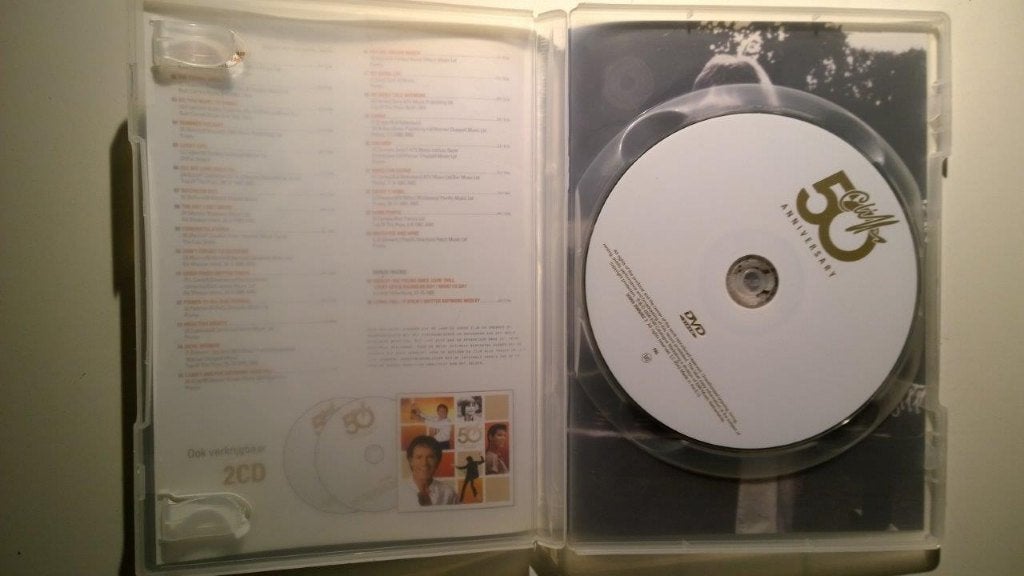 Cliff Richard - Cliff 50th Anniversary (DVD), Alle leeftijden, Ophalen of Verzenden, Zo goed als nieuw, Muziek en Concerten