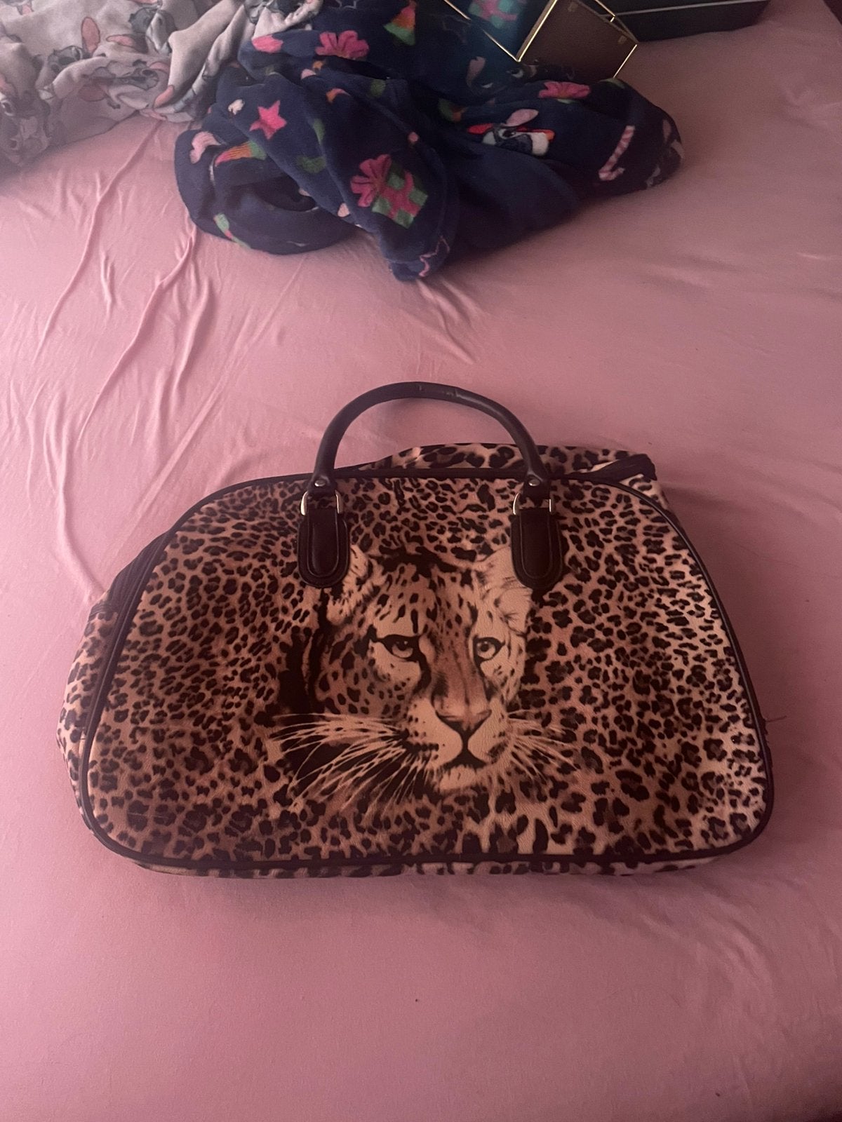 Weekend/vakantie tas panter print nieuw, Ophalen of Verzenden, Nieuw, Bruin, Overige typen