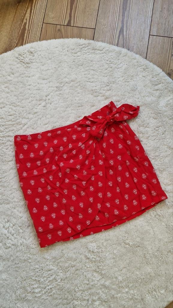 Sézane rokje XS rood, Zo goed als nieuw, Maat 34 (XS) of kleiner, Boven de knie, Rood