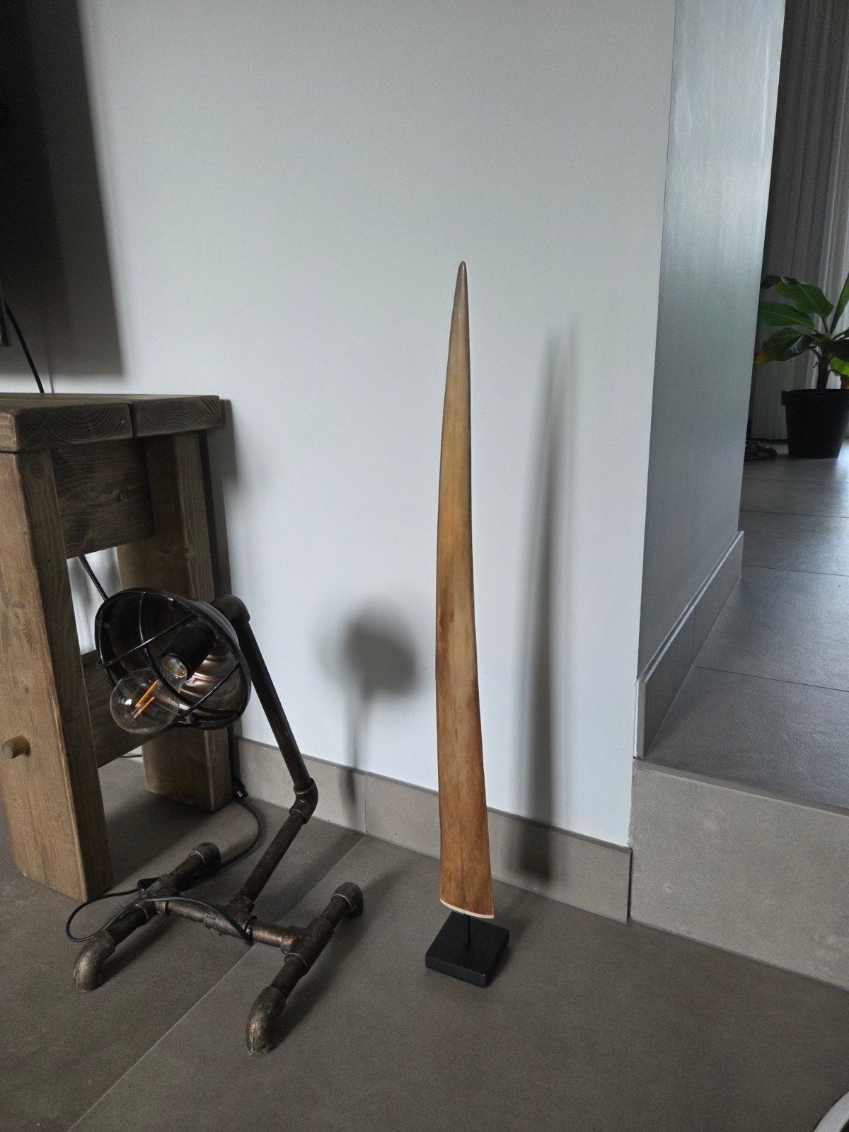 Zwaardvistand op voet 72 cm decoratie ornament, Ophalen of Verzenden