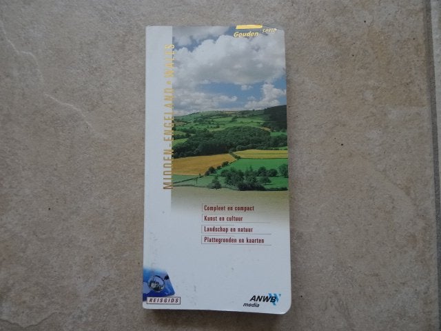 anwb reisgids Midden Engeland en Wales, Gelezen, Europa, Ophalen of Verzenden, Reisgids of -boek