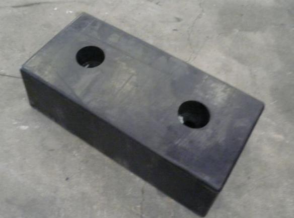 Rubber stootblok 500x250x140mm, Ophalen, Nieuw