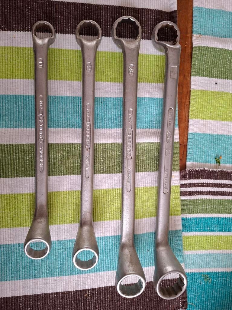 Gedore ringsleutels set 18/19, 20/22, 24/26 en padre 24/27, Ophalen of Verzenden