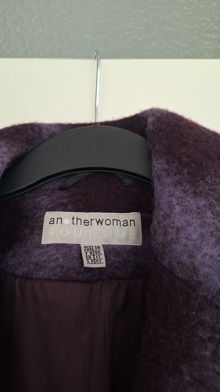 Anotherwoman 4OUTSIDE Jas Maat 38/40 (M) Paars, Anotherwoman 4OUTSIDE, Ophalen of Verzenden