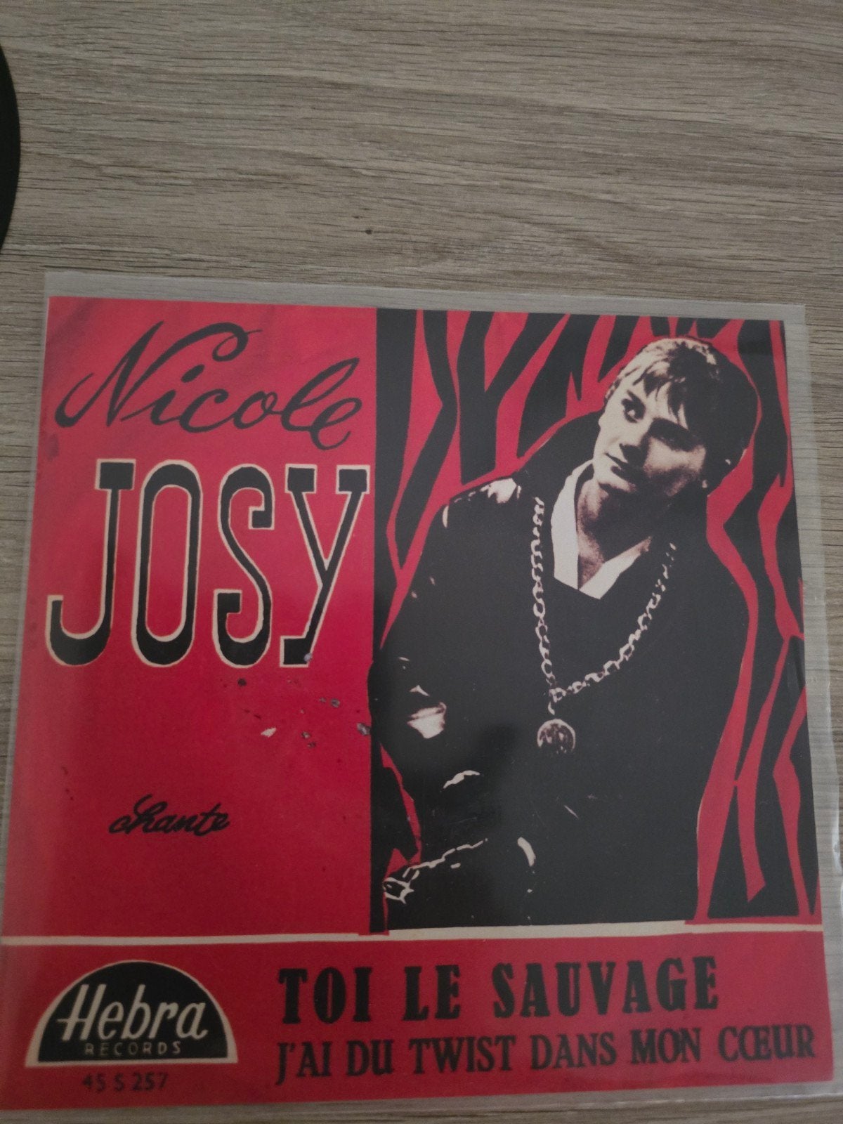 Nicole Josy/ toi le sauvage( zeldzaam topper, Ophalen of Verzenden, Gebruikt, 7 inch, Levenslied of Smartlap