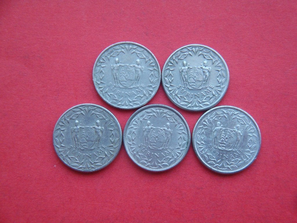 Kavel Suriname setje munten 10 Centen 1962 / 1976., Verzenden, Zuid-Amerika, Setje