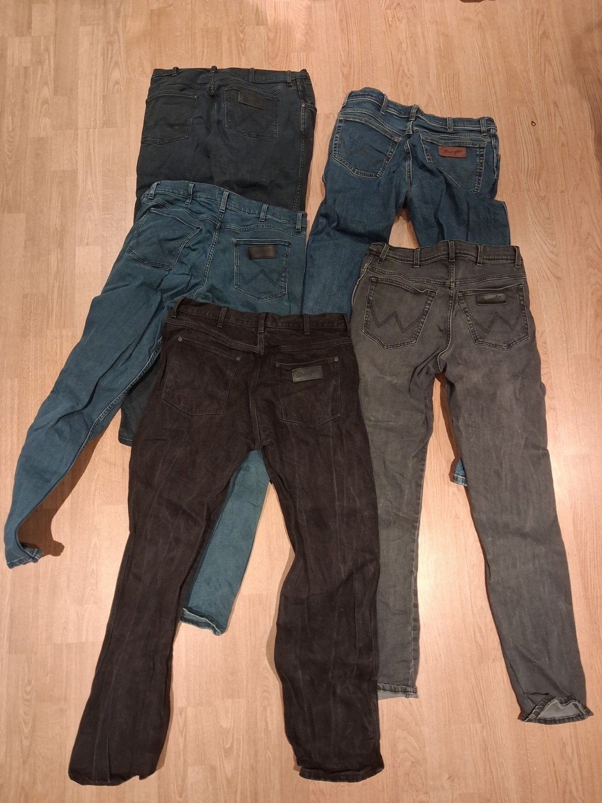 5x Wrangler jeans 32-34, Blauw, Wrangler, W32 (confectie 46) of kleiner, Ophalen of Verzenden