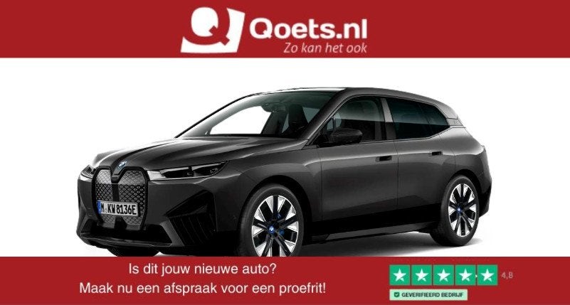 BMW iX xDrive40 Sportpakket - Trekhaak - Panoramadak - Multi, Automaat, Gebruikt, Met garantie (alle), 416 km