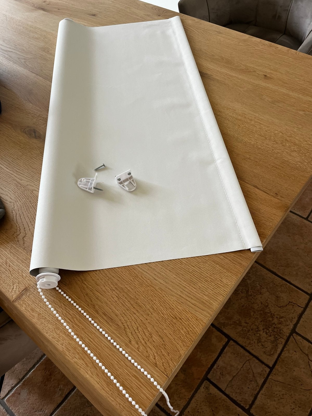 2 Rolgordijnen 90x190 cm - Nieuw en gebruikt, wit, Gebruikt, Verduisterend, Wit, Ophalen of Verzenden
