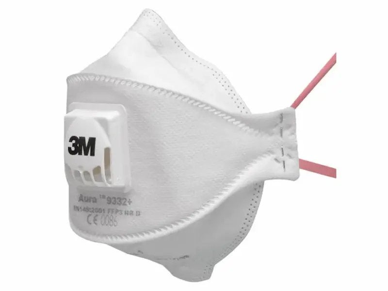 3M Aura 9332+ FFP3 NR D Stofmasker met ventiel, Ophalen of Verzenden, Nieuw, Stofmaskers
