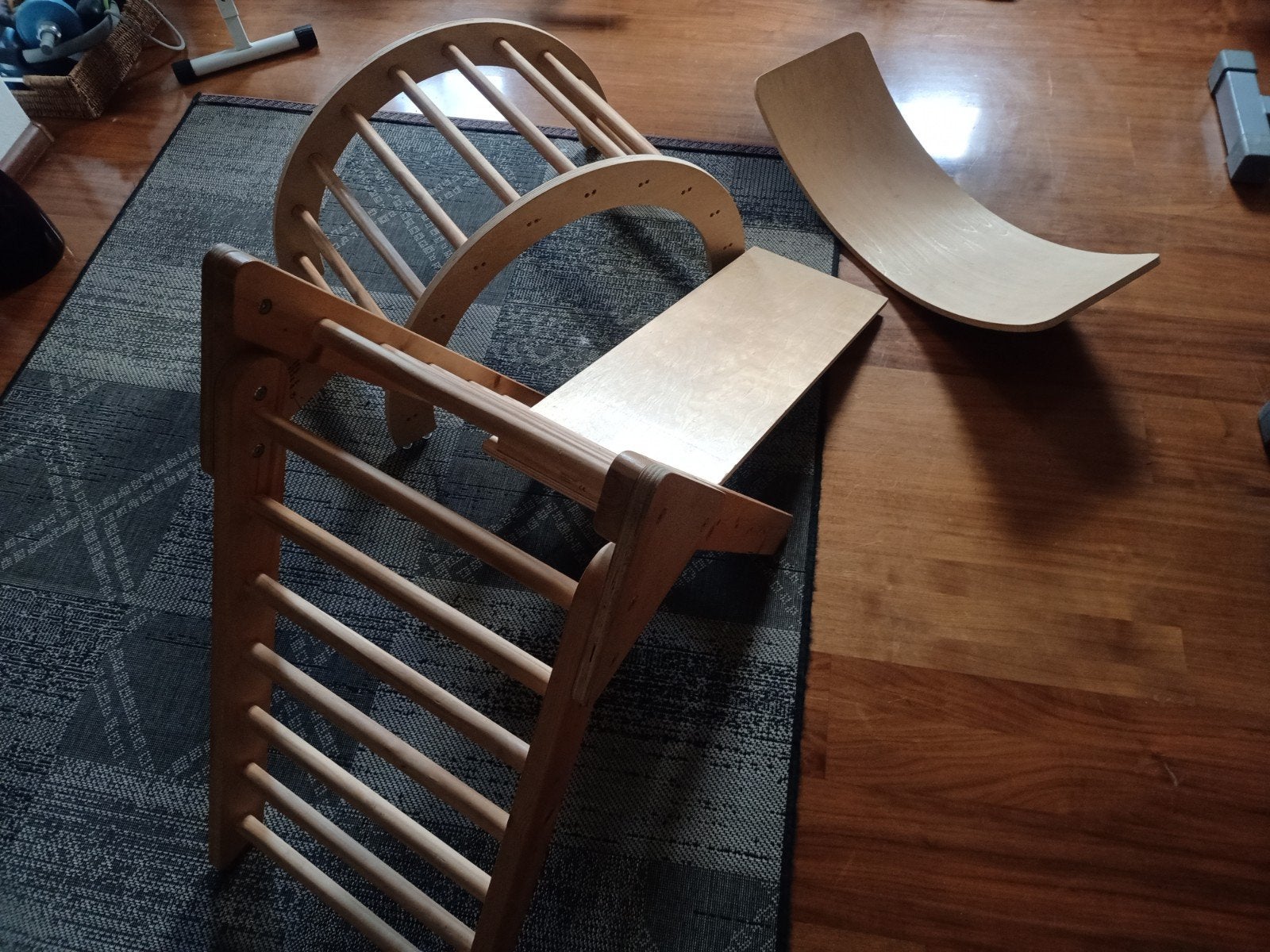 Houten Klimrek en Glijbaan Set voor Kinderen, Kinderen en Baby's, Speelgoed | Houten speelgoed, Ophalen