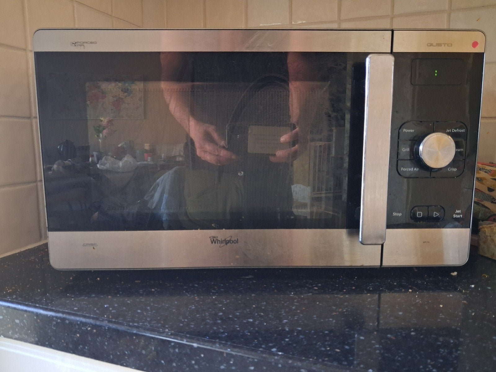 Whirlpool GT290/IX Combimagnetron met Crisp en Grill, Ophalen of Verzenden