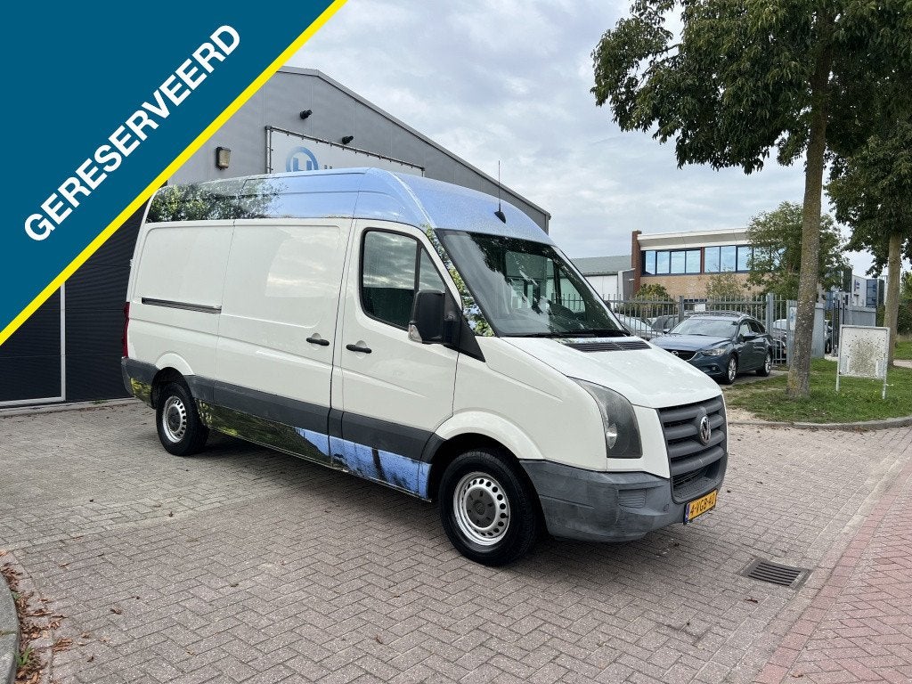 Volkswagen Crafter 30 2.5 TDI L2H2, Auto's, Stof, Gebruikt, Zwart, 1991 kg