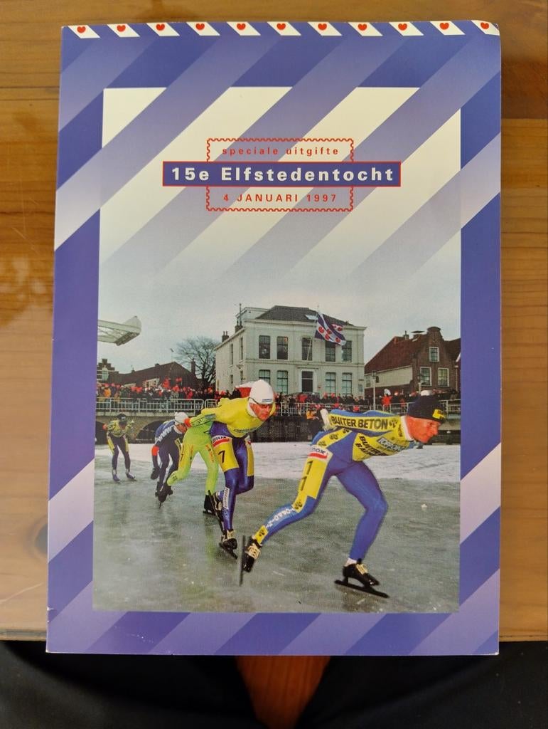 Speciale postzegeluitgifte 15e Elfstedentocht 1997, Postzegels en Munten, Ophalen of Verzenden, Onbeschreven, Nederland