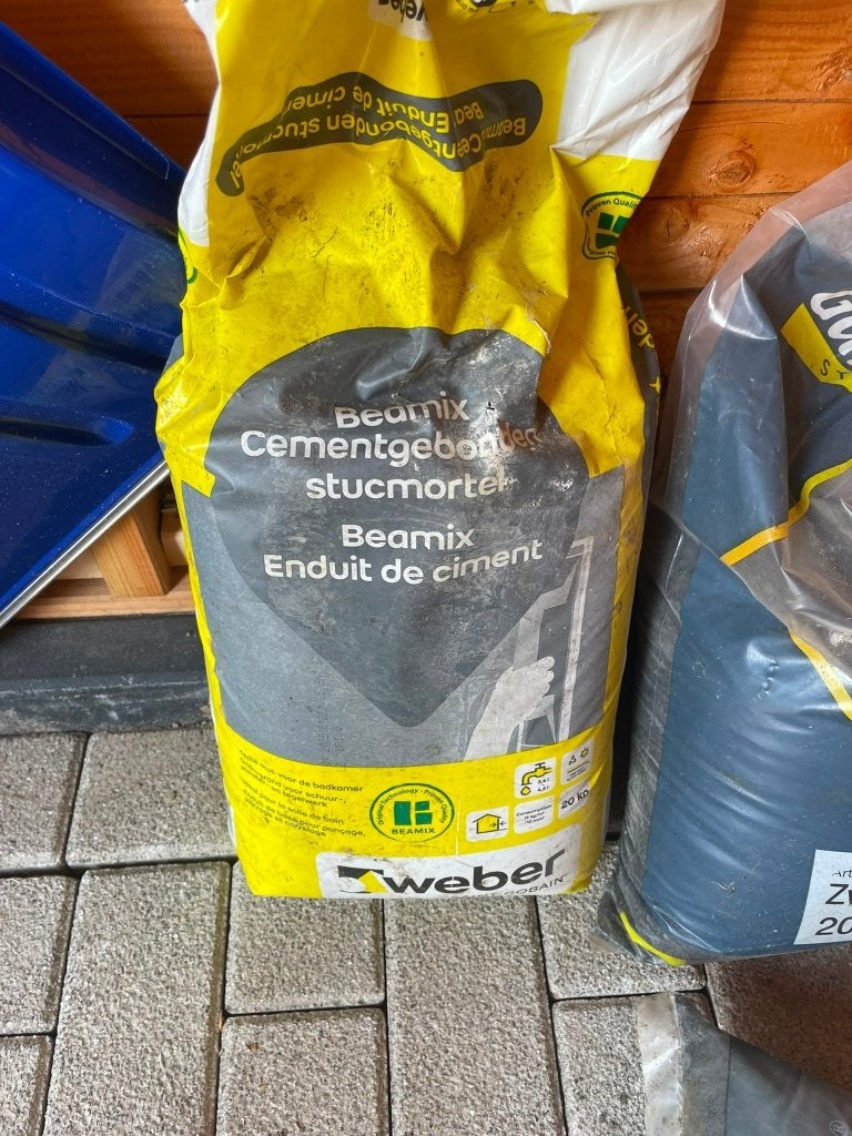 cementgebonden stucmortel, Ophalen, Nieuw, Bakstenen