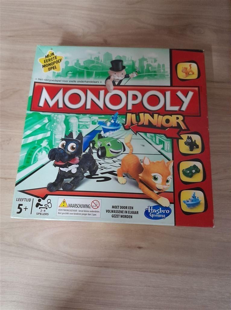 Monopoly juniior met hondje en katje - s1841, Verzenden, Zo goed als nieuw
