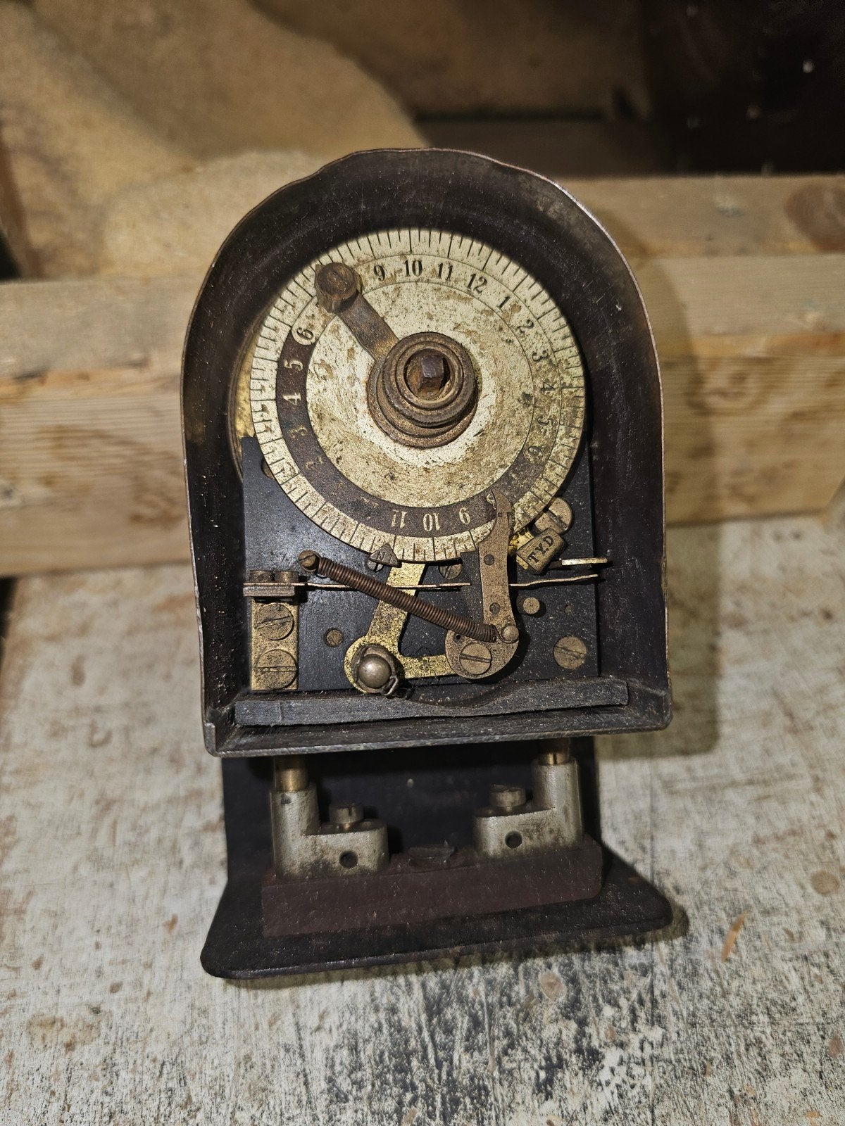 Antieke tijdschakelaar / timer - Uniek verzamelobject, Antiek en Kunst, Ophalen of Verzenden