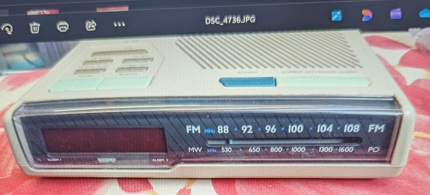 WEKKERRADIO '80 philips 2x Alarm vintage.   ('60 '70), Ophalen, Gebruikt, Overige typen