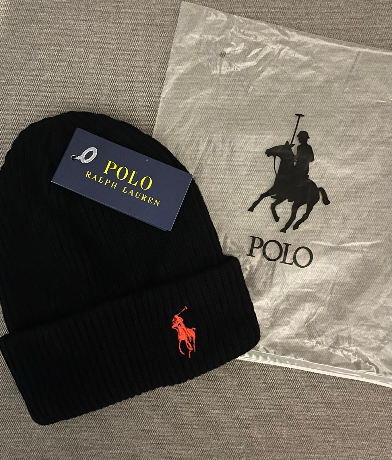 Ralph Lauren Muts  Zwart, Ophalen of Verzenden, Nieuw, Overige maten, Muts