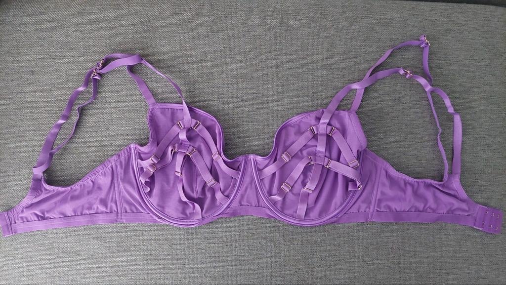 Sexy Undiz BH Maat 90E - Paars met bandjes, Undiz, Ophalen of Verzenden, Paars, BH