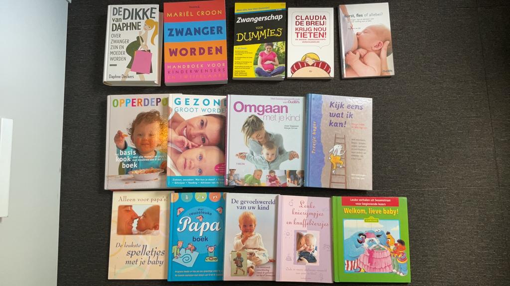 Zwangerschap en opvoeding ,zie foto s boeken kunnen per stuk, Boeken, Ophalen of Verzenden, Zo goed als nieuw, Zwangerschap en Bevalling