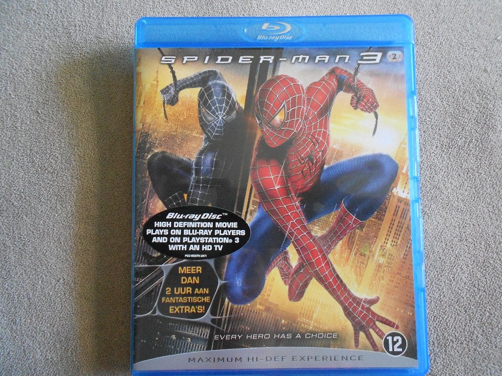 Spiderman 3. blu-ray spider-man, Cd's en Dvd's, Blu-ray, Ophalen, Gebruikt, Film, Actie