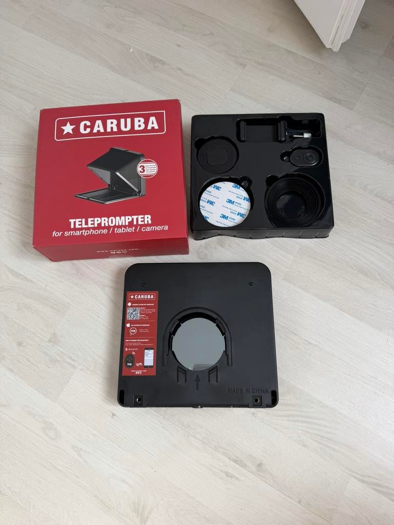 Caruba teleprompter voor smartphone/tablet/camera, Ophalen of Verzenden, Zo goed als nieuw, Video