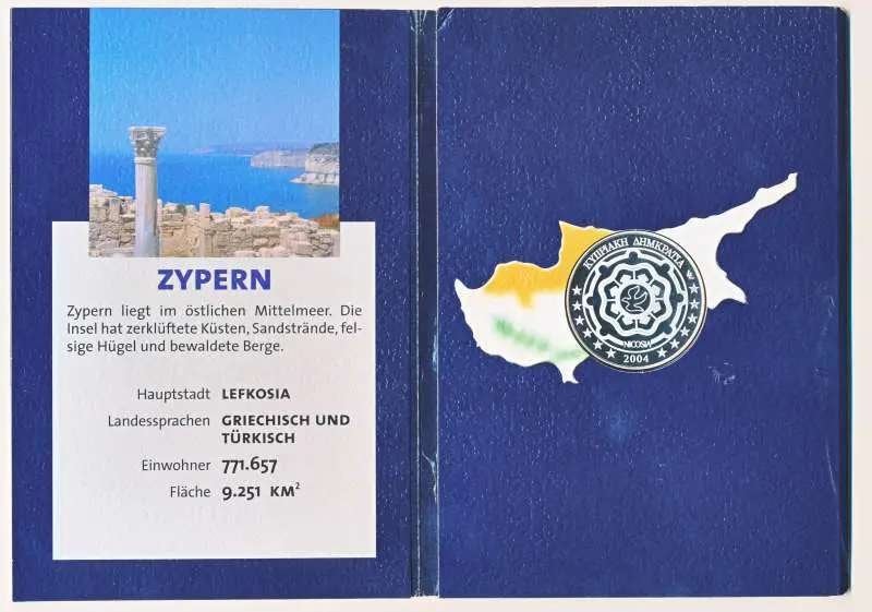Cyprus gelimiteerde muntset 2004, Ophalen of Verzenden, Overige landen, Setje