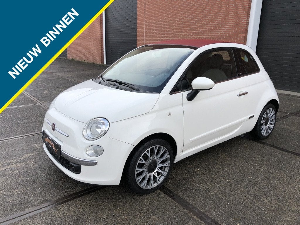Fiat 500C 1.2 Lounge (bj 2013), Auto's, 21 km/l, 4 cilinders, Cabriolet, 4 stoelen