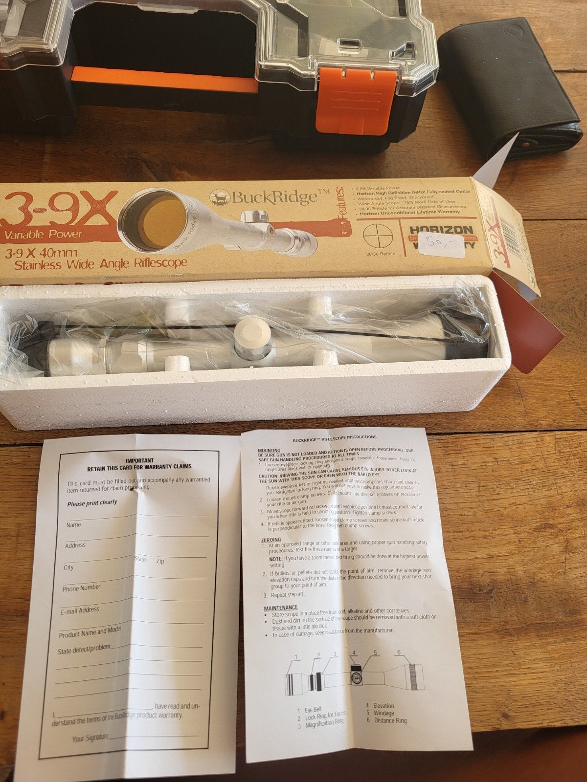 Nieuwe BuckRidge 3-9x40mm richtkijker - Budgetvriendelijk, Ophalen of Verzenden, Nieuw