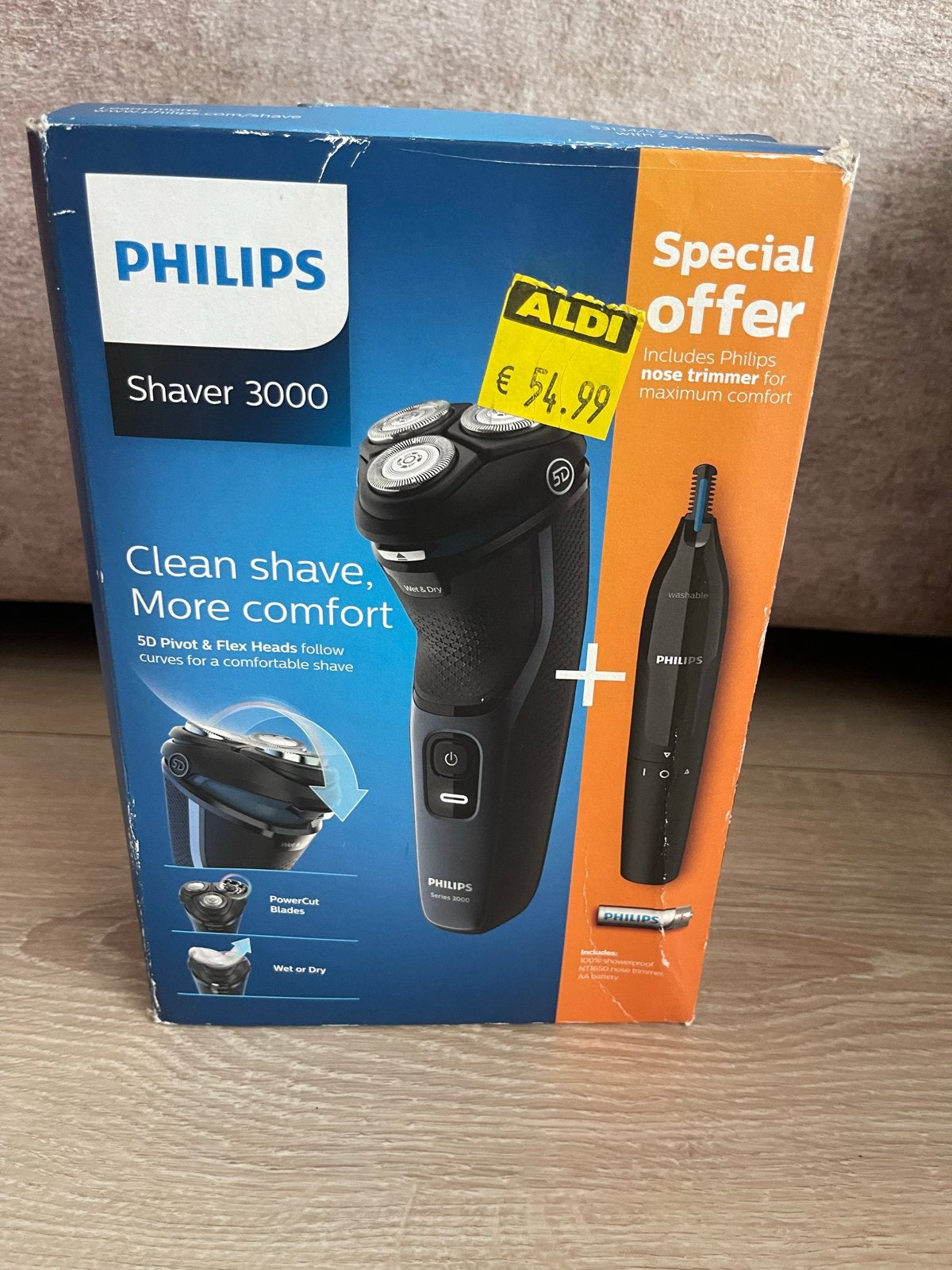 Philips Shaver 3000 met neustrimmer, Ophalen, Nieuw, Scheren en Epileren
