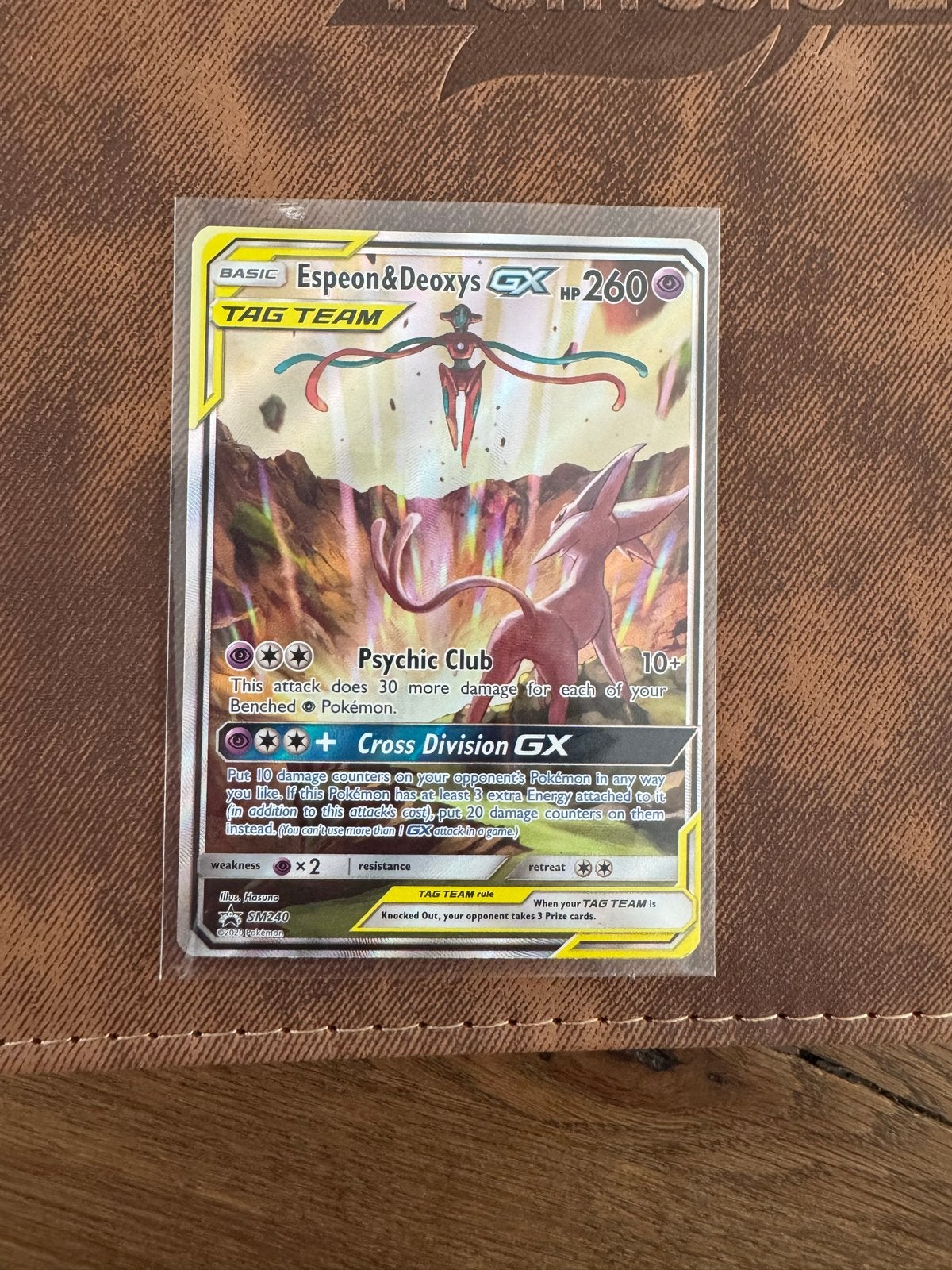 Espeon Deoxys Tag Team Promo Pokémon kaart, Ophalen of Verzenden, Zo goed als nieuw, Losse kaart, Foil