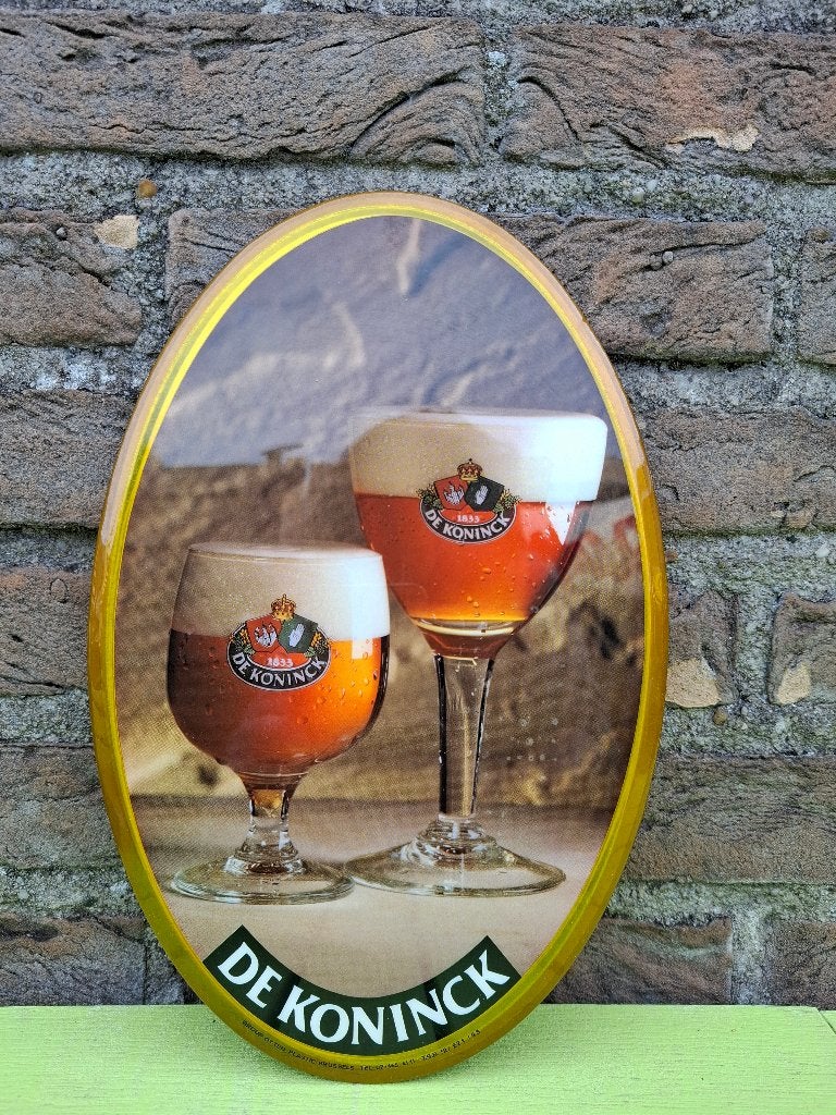 Authentiek zeldzaam Reclamebord De Koninck, Verzamelen, Ophalen of Verzenden, Nieuw, Reclamebord, Plaat of Schild, De Koninck