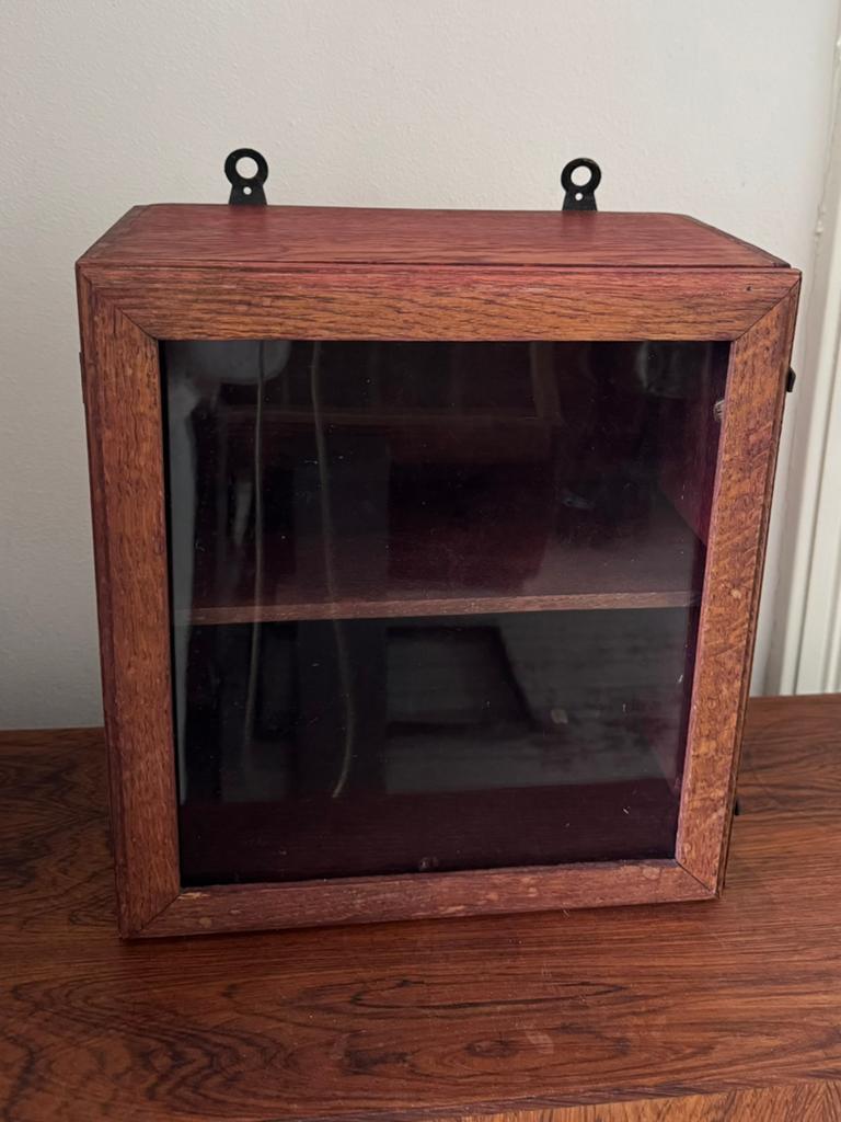 Vintage vitrinekastje toonbank kasje, Ophalen, 25 tot 50 cm, 50 tot 100 cm, Minder dan 100 cm