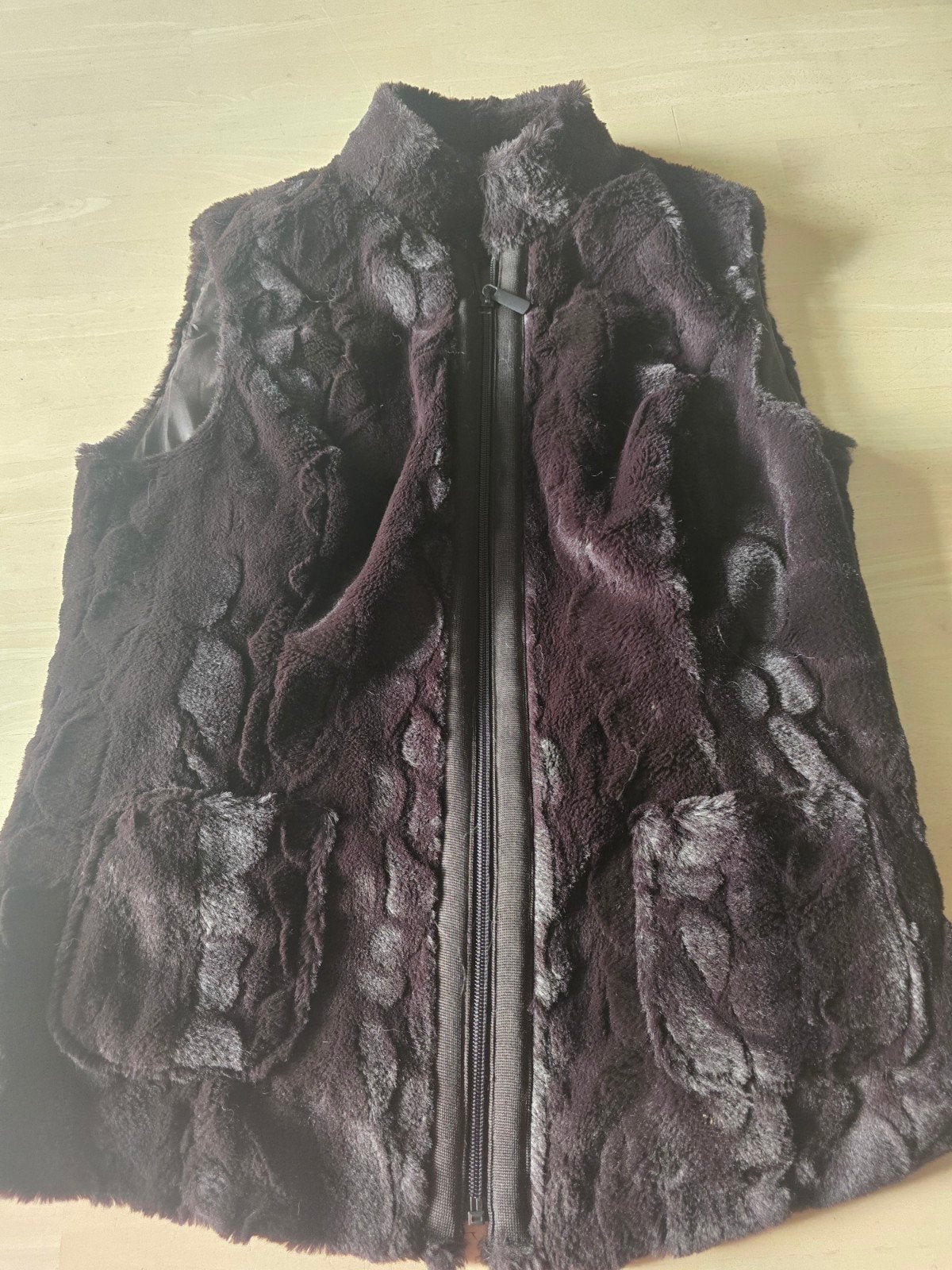 Donkerbruin imitatiebont vest van Frank Walder, maat 40, Maat 38/40 (M), Bruin, Ophalen of Verzenden, Zo goed als nieuw