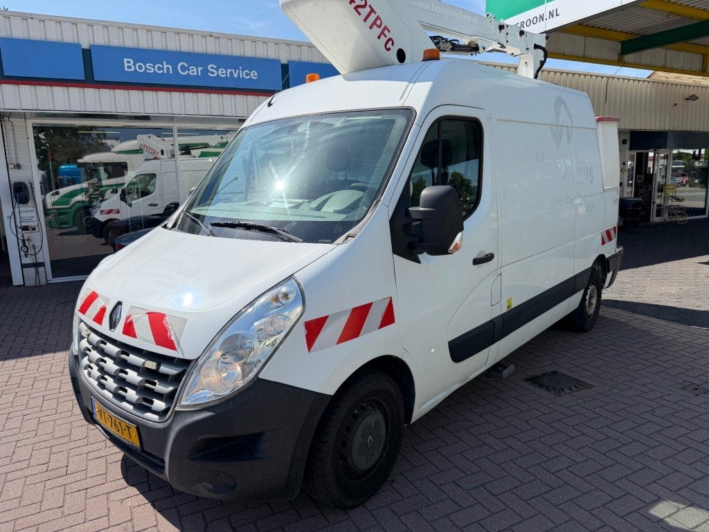 Renault MASTER T35 2.3 DCI L2H2 HOOGWERKER 14m BTW #KOOPJE, Auto's, Bestelauto's, Renault, Wit, Bedrijf, 2 stoelen