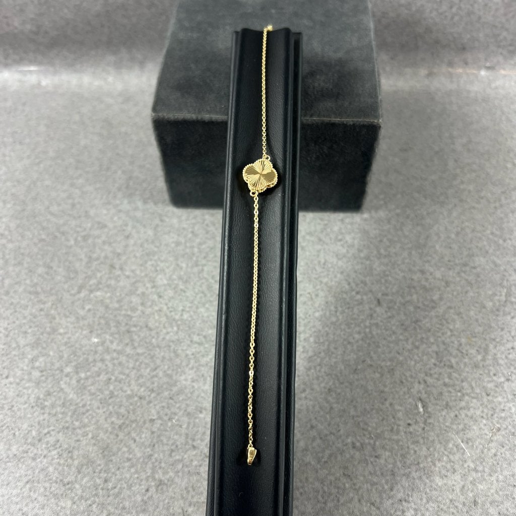 Gouden Armband | 18k | 2,48g | ankerschakel | 18,5cm| 416850, Ophalen of Verzenden, Gebruikt, Goud, Goud