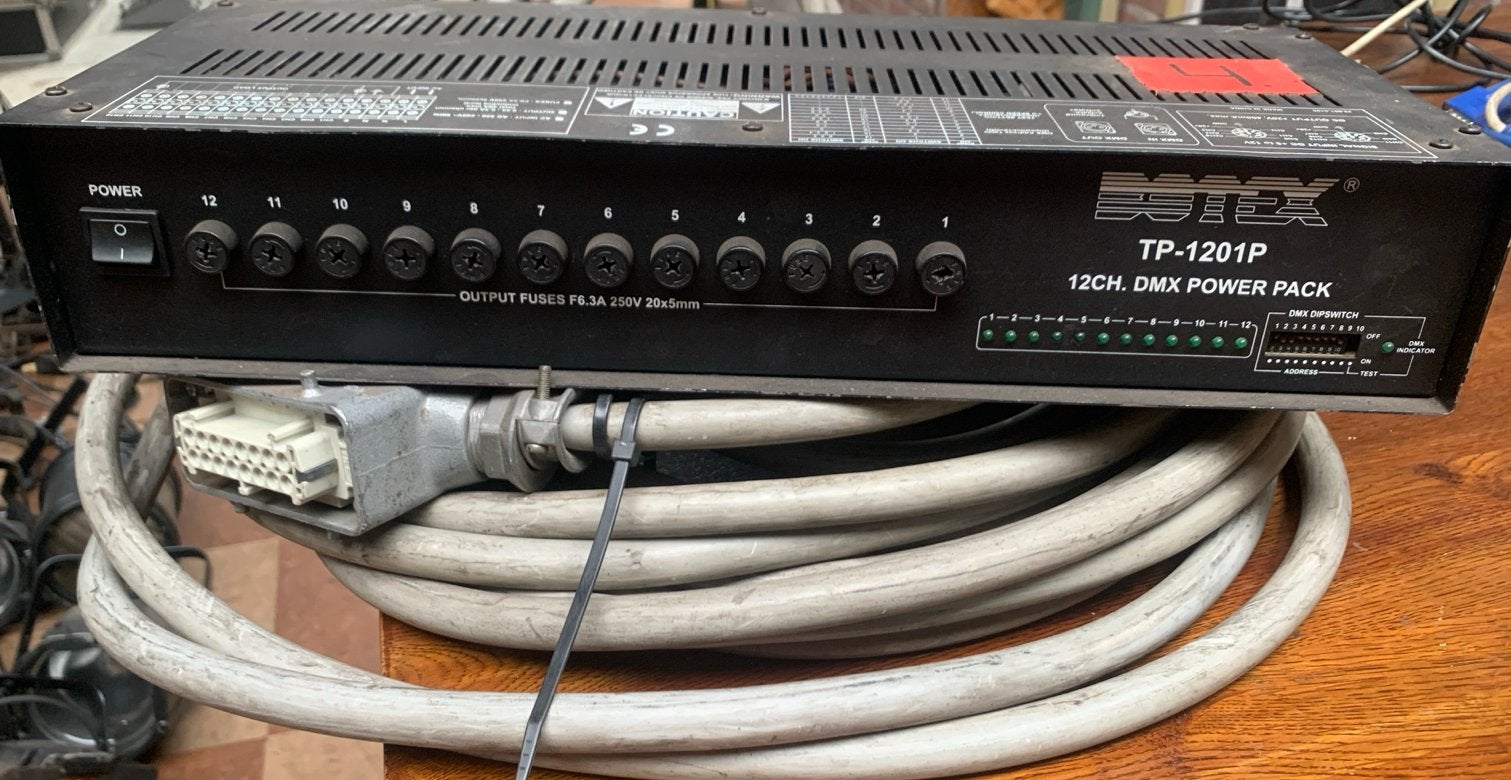Botex TP-1201P 12-kanaals DMX Power Pack, Ophalen of Verzenden, Gebruikt