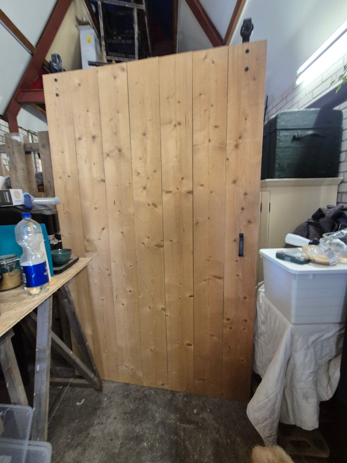 Barndeur, houten schuifdeur, Ophalen, Binnendeur, 215 cm of meer