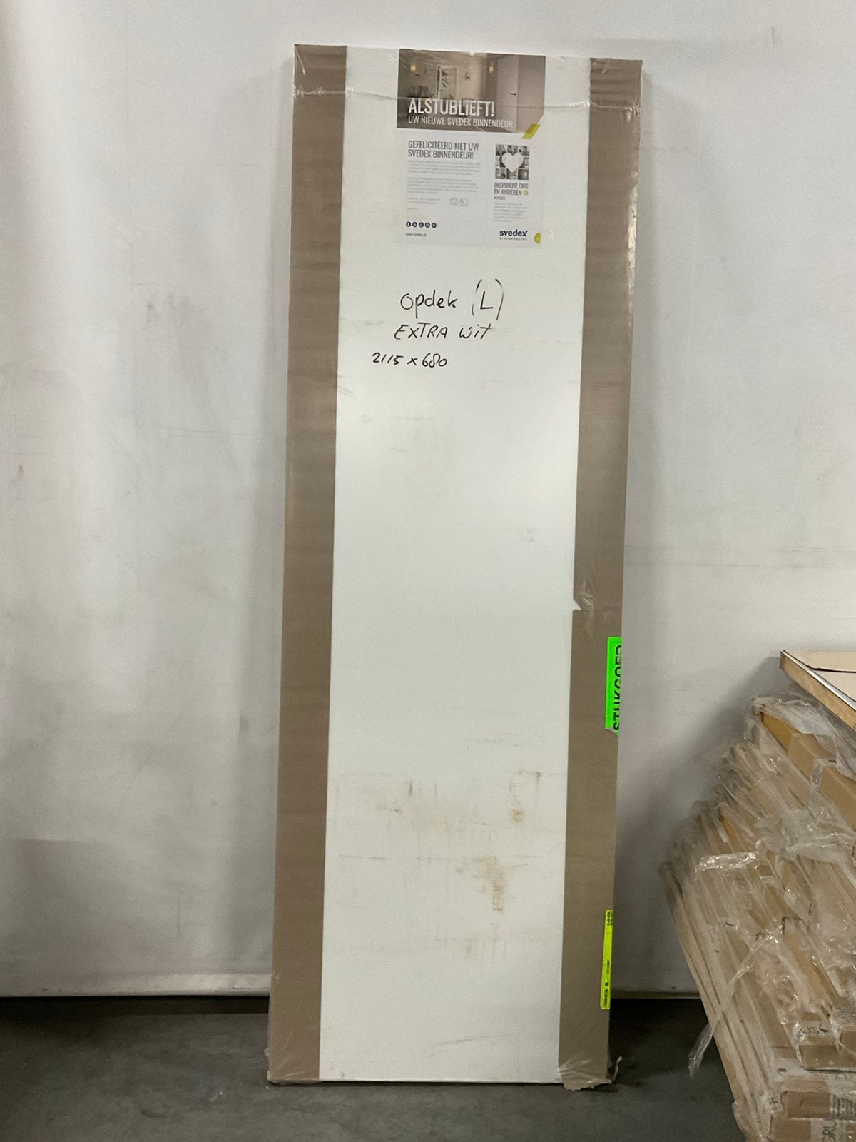 Nieuwe opdekdeur links draaiend 2115 x 680 mm, Ophalen, Nieuw, Hout